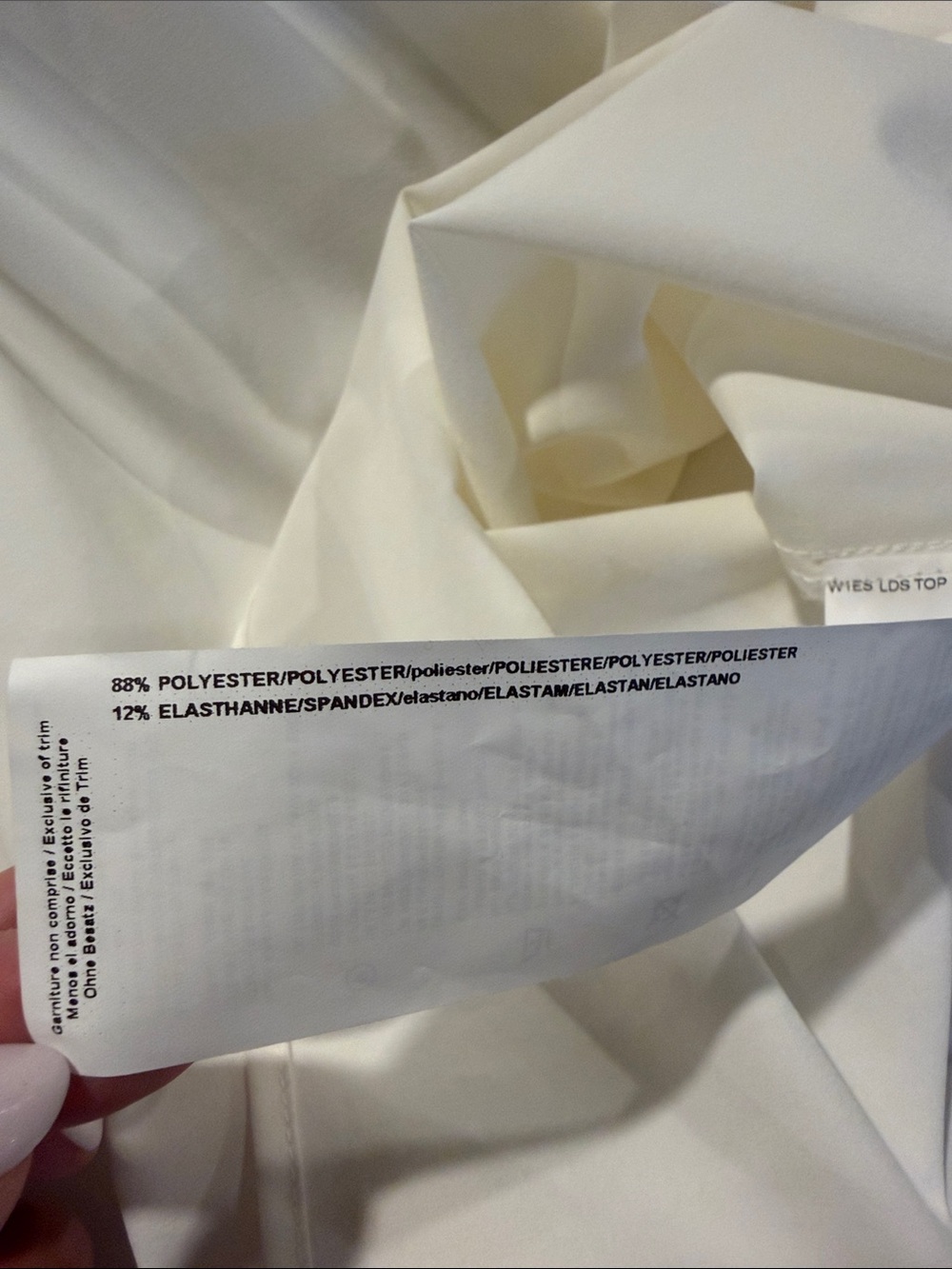 Joseph Ribkoff white Off-Shoulder Ruffle Sleeve Top - Picture 11 of 11